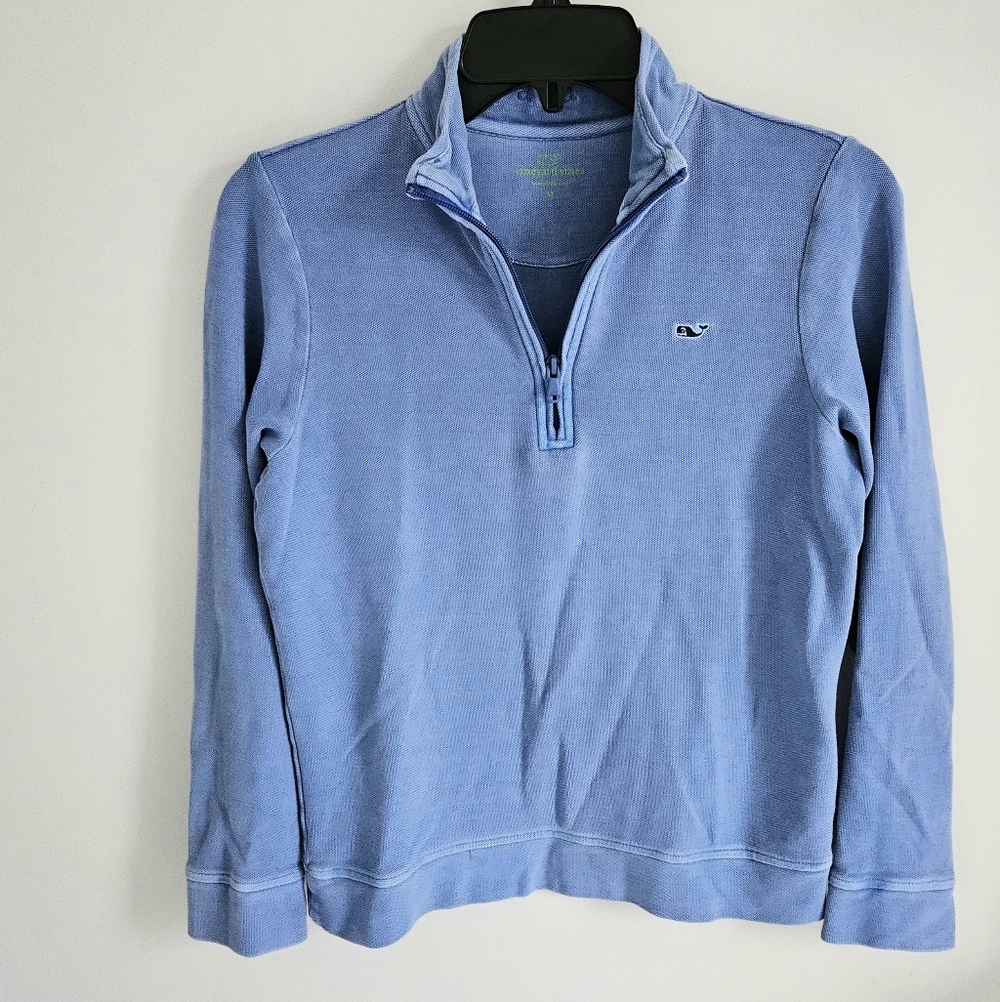 Vineyard Vines Blue Quarter Zip Pullover